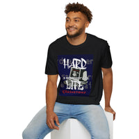 Crashstrike Hard Life Hacker T-Shirt – Tech Humor, BSOD Parody