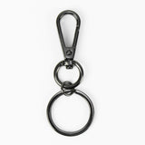 Leatherette keychain with carabiner ring