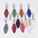 Personalized leatherette keychains in all colors