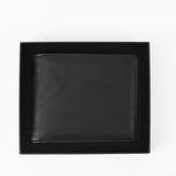Black leatherette bifold wallet