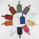 Personalized leatherette luggage tag