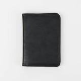 Black leatherette passport wallet