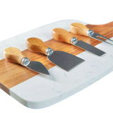 Engraved acacia cheese board