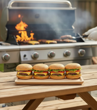 Burgers on the engraveable burger board