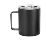 Personalized 12oz black camper mug