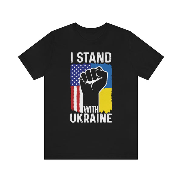 I Stand with Ukraine T Shirt - Free Ukraine Shirt, Support Ukraine Shirt, Ukraine Flag Shirt, Free Ukraine Shirt