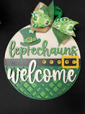 Leprechaun's Welcome St Patricks - Door Hanger