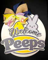 Welcome Peeps - Door Hanger