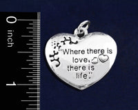 Support Ukraine Bracelet - "Where There is Love There is Life" - Ukraine flag beaded Jewelry bracelet